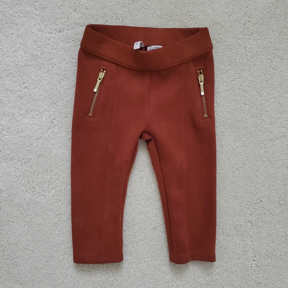 Janie and Jack Baby Girls' Faux Suede Leggings sz6-12m